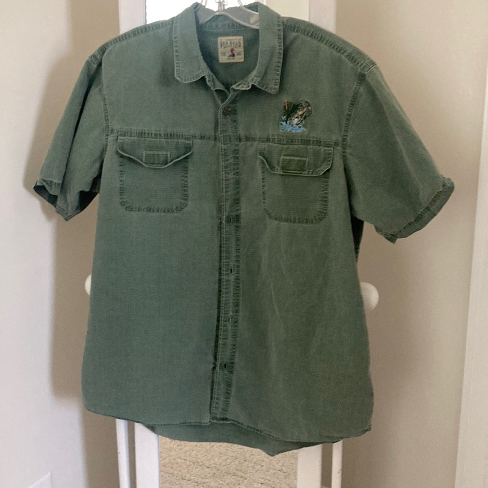 Mens Shirt Sleeve Button Up